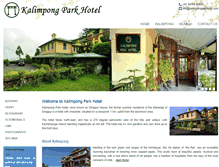 Tablet Screenshot of kalimpongparkhotel.com